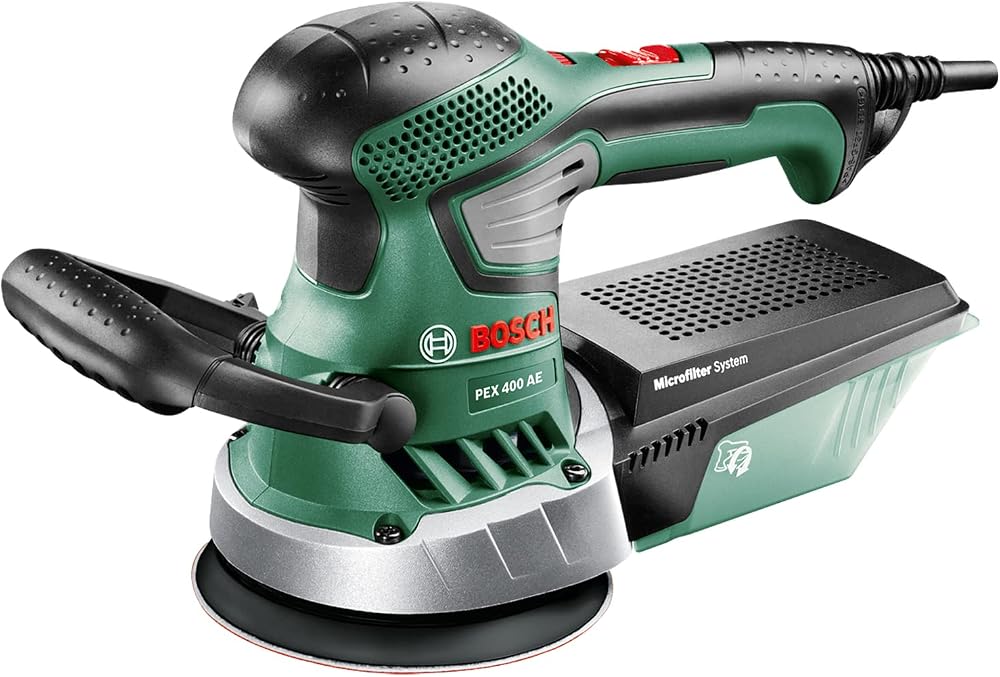 Ponceuse excentrique Bosch PEX 400 AE avec microfiltre