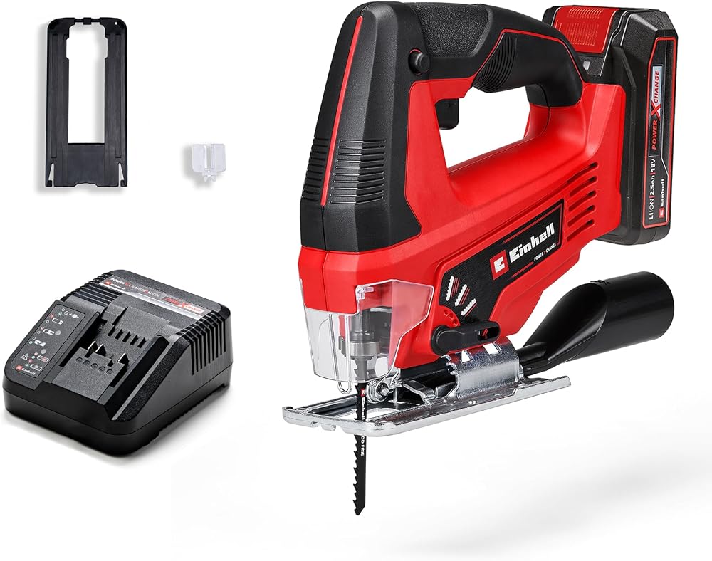 Scie sauteuse sans fil Einhell TC-JS 18/70 Li avec batterie 2,5 Ah