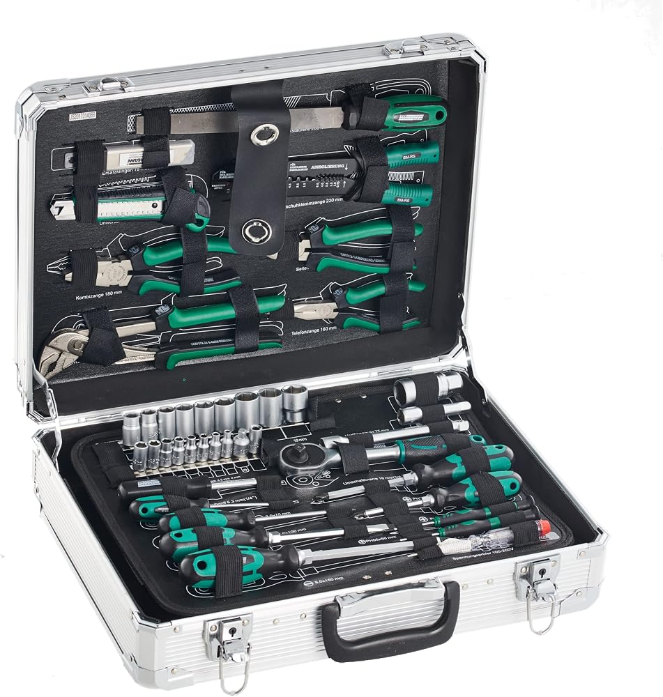 Coffret aluminium Brüder Mannesmann M29075 108 outils