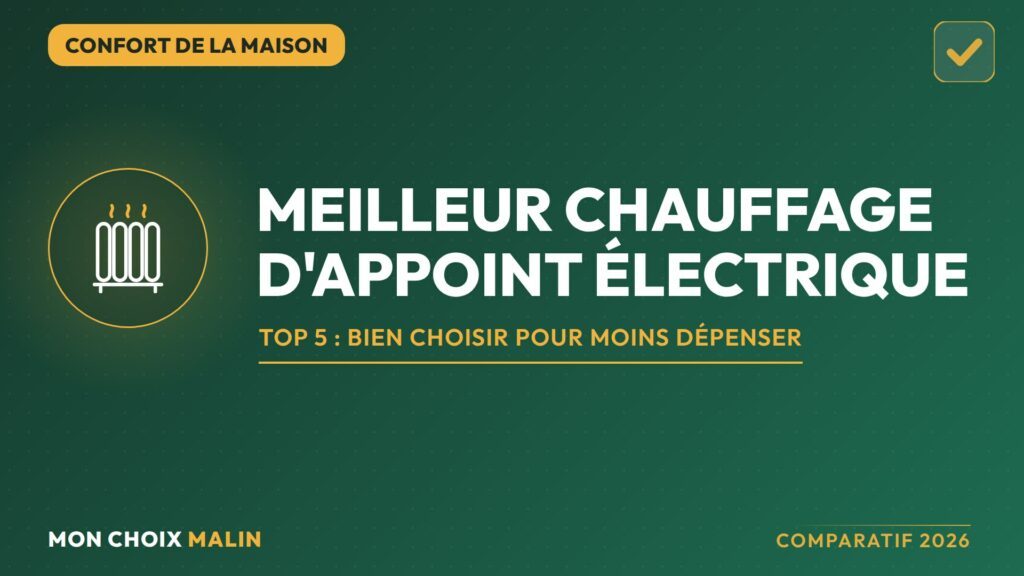 Meilleur chauffage d'appoint électrique 2026 : comparatif Top 5