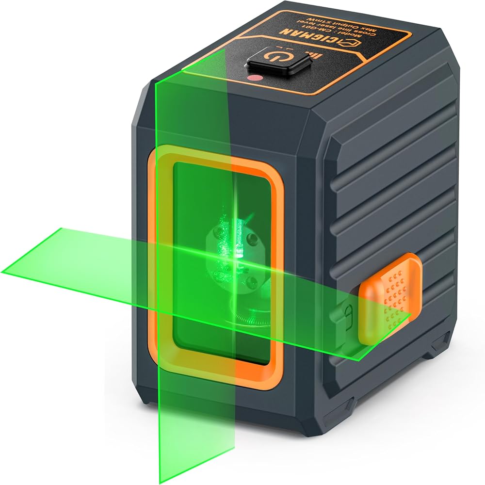 Niveau laser croix vert autonivelant CIGMAN