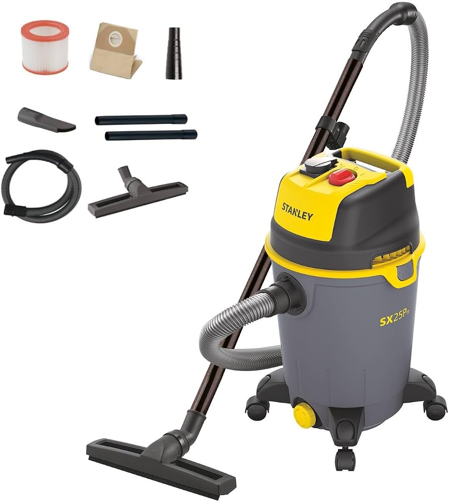 Aspirateur solides et liquides Stanley SXVC25PTDE avec prise pour outil