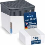 Absorbeur d’humidité WENKO Cube avec bloc de chlorure de calcium de 1000 g